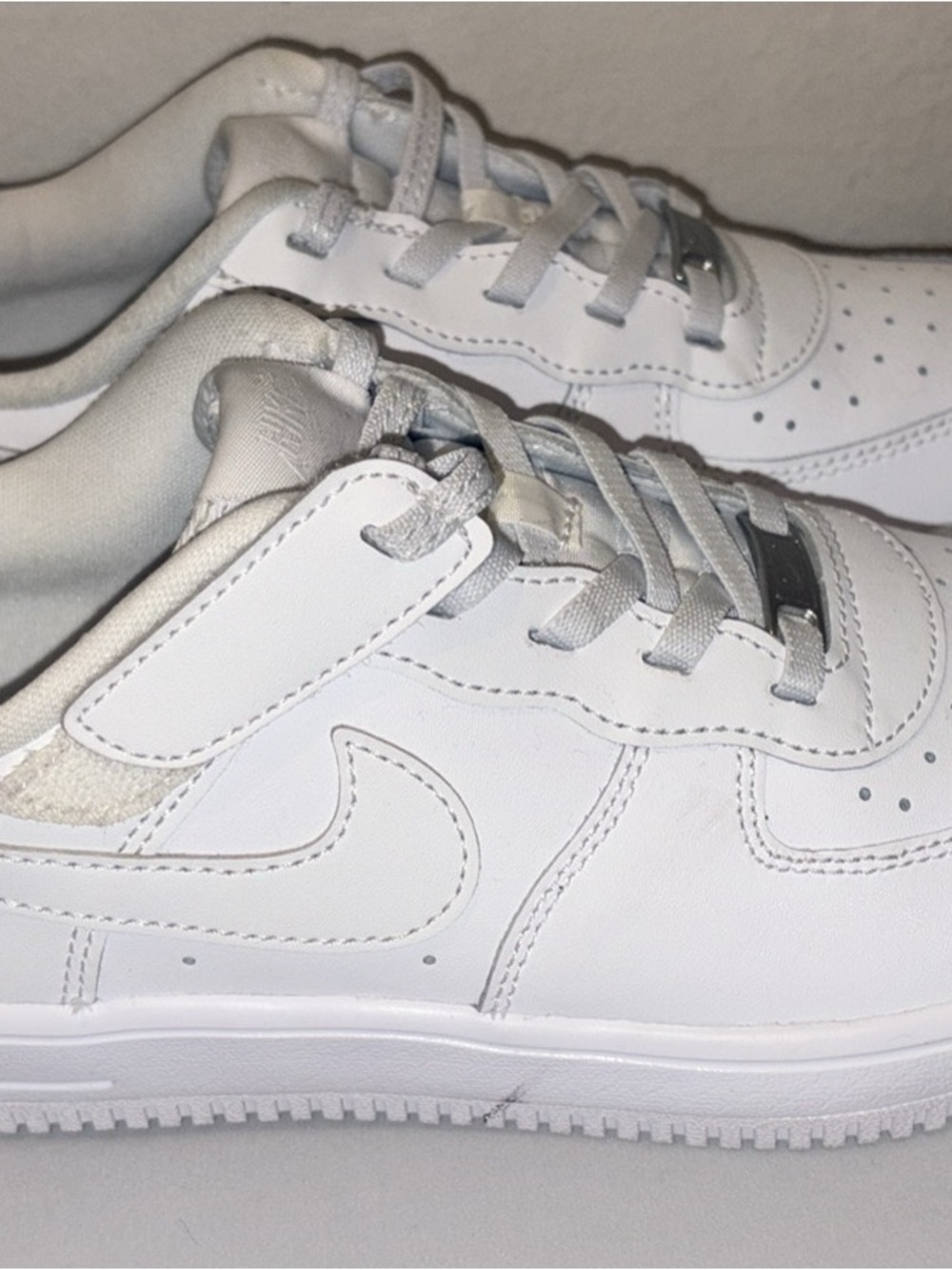 Nike White Low-Top Leather Sneakers